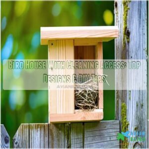 bird house with cleaning access