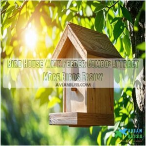 bird house with feeder combo