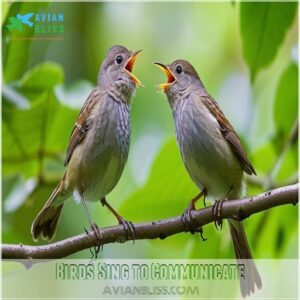 Birds Sing to Communicate