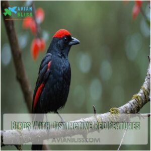 Birds With Distinctive Red Features