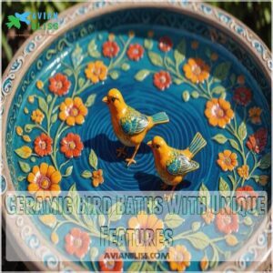 Ceramic Bird Baths With Unique Features