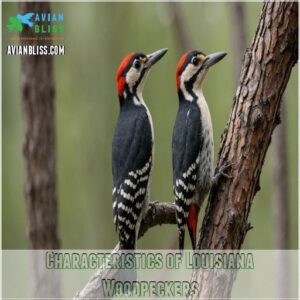 Characteristics of Louisiana Woodpeckers