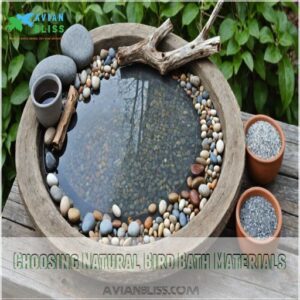 Choosing Natural Bird Bath Materials