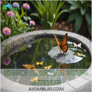 Choosing The Right Bird Bath for Butterflies