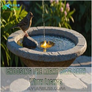 Choosing The Right Bird Bath With Lights