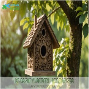 Classic Wooden Birdhouses