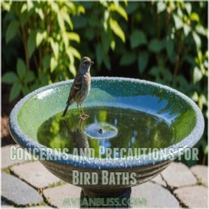 Concerns and Precautions for Bird Baths