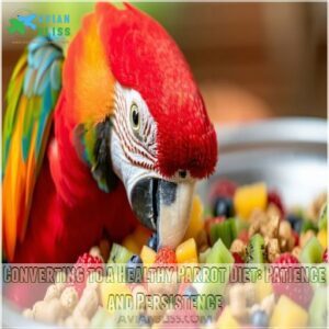 Converting to a Healthy Parrot Diet: Patience and Persistence