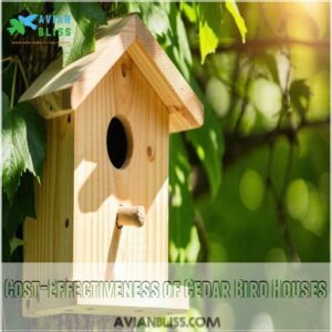 Cost-Effectiveness of Cedar Bird Houses