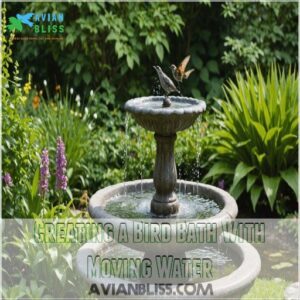 Creating a Bird Bath With Moving Water