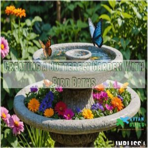 Creating a Butterfly Garden With Bird Baths