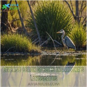 Diverse Heron Species in Arizona