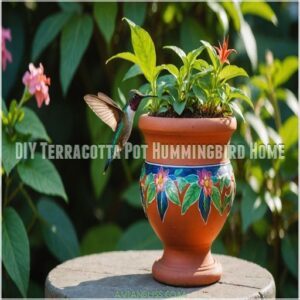 DIY Terracotta Pot Hummingbird Home