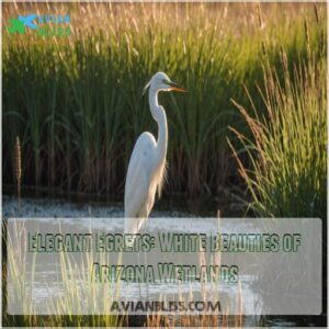 Elegant Egrets: White Beauties of Arizona Wetlands