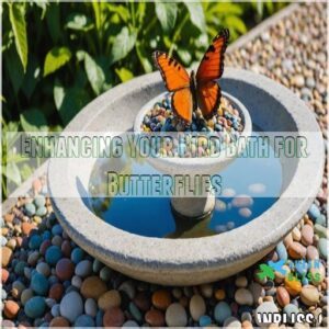 Enhancing Your Bird Bath for Butterflies