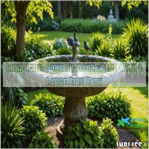 Enhancing Your Outdoor Space With a Large Bird Bath