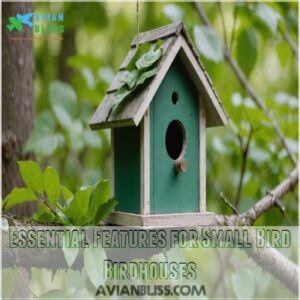 Essential Features for Small Bird Birdhouses