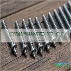 Exterior Wood Screws and Nails