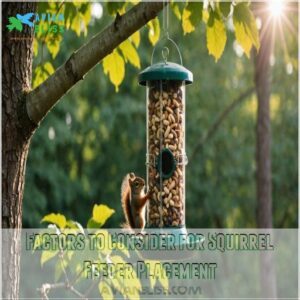 Factors to Consider for Squirrel Feeder Placement