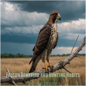 Falcon Behavior and Hunting Habits