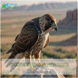 Falcon Diet and Foraging Habits