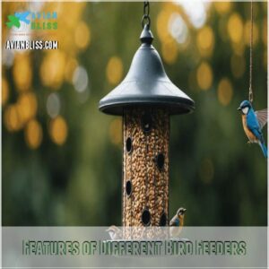 Features of Different Bird Feeders