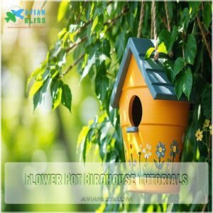 Flower Pot Birdhouse Tutorials