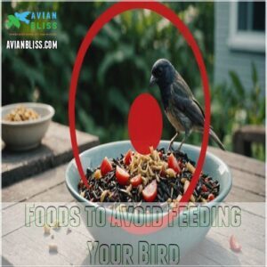 Foods to Avoid Feeding Your Bird