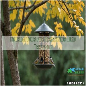 Foundations for Observing Bird Behavior