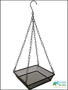 Hanging Bird Feeder Tray Platform