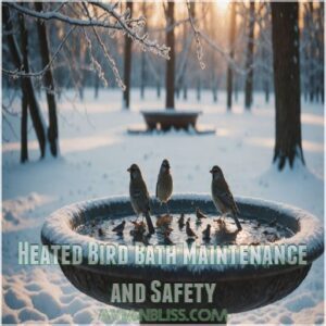 Heated Bird Bath Maintenance and Safety