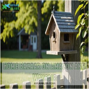 Home Bazaar on Amazon and Wayfair