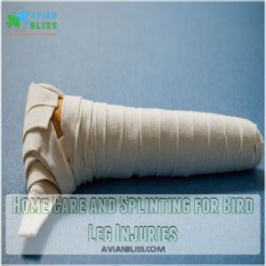 Home Care and Splinting for Bird Leg Injuries