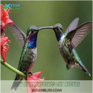 How Hummingbirds Eat Nectar