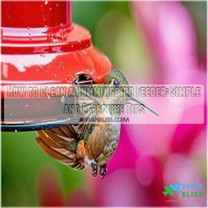 how to clean a hummingbird feeder