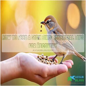 how to feed a sick bird