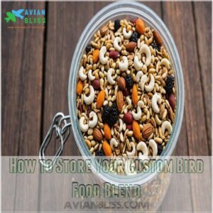 How to Store Your Custom Bird Food Blend