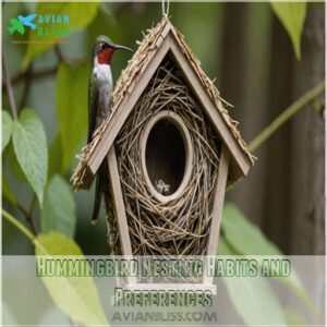 Hummingbird Nesting Habits and Preferences