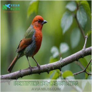 Identifying Red-Headed Birds