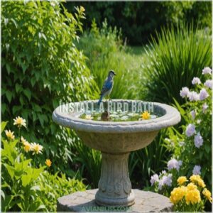 Install a Bird Bath