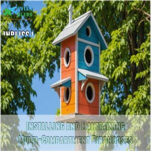 Installing and Maintaining Multi-Compartment Birdhouses