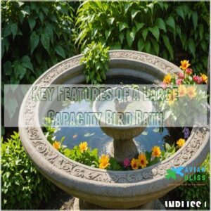 Key Features of a Large Capacity Bird Bath