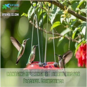 Managing Hummingbird Territories for Peaceful Coexistence