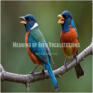 Meaning of Bird Vocalizations