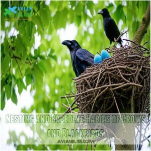 Nesting and Breeding Habits of Crows and Blackbirds