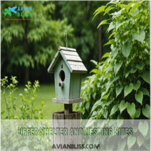 Offer Shelter and Nesting Sites