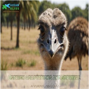 Ostrich Adaptations and Survival