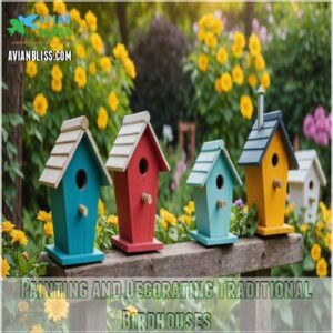 Painting and Decorating Traditional Birdhouses