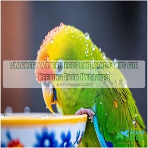 parakeet water needs explained