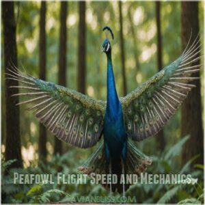 Peafowl Flight Speed and Mechanics